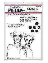 Dina Wakley Media Stamps Soul Whisperings